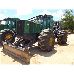 2014 JOHN DEERE 748H GRAPPLE SKIDDER, VIN/SN:656767 - DUAL ARCH, WINCH, ECAB W/AIR, 30.5-32 TIRES, M