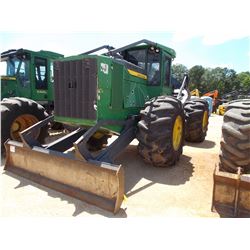 2015 JOHN DEERE 648L GRAPPLE SKIDDER, VIN/SN:667221 - DUAL ARCH, WINCH, ECAB W/AIR, 30.5L-32 TIRES, 