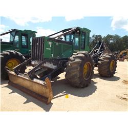2008 JOHN DEERE 648H GRAPPLE SKIDDER, VIN/SN:615366 - DUAL ARCH, WINCH, ECAB W/AIR, 30.5L-32 TIRES, 