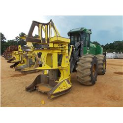 2013 JOHN DEERE 843K FELLER BUNCHER, VIN/SN:652605 - JOHN DEERE FD55 SAW HEAD, ECAB W/AIR, 28L-26 TI