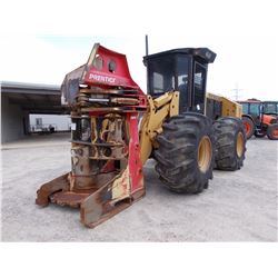 2010 CAT 553 FELLER BUNCHER, VIN/SN:HA19802 - SH-50 SAWHEAD, ECAB W/AIR, 28L-26 TIRES, METER READING