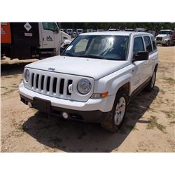 2013 JEEP PATRIOT, VIN/SN:1C4NJRBB9DD238725 - GAS ENG, A/T, ODOMETER READING 56,949 MILES (COUNTY OW