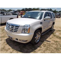 2009 CADILLAC ESCALADE SUV VIN/SN:1GYFK23299R258405 - GAS ENGINE, AUTO TRANS, ODOMETER READING 127,4