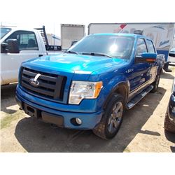 2010 FORD F150 FX4 PICKUP, VIN/SN:1FTFW1EV8AKB57803 - 4X4, CREW CAB, GAS ENGINE, A/T, ODOMETER READI