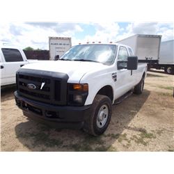 2008 FORD F250 PICKUP, VIN/SN:1FTSX21R58ED08731 - 4X4, EXTENDED CAB, POWER STROKE DIESEL ENG, A /T, 