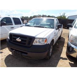 2008 FORD F150 XL PICKUP, VIN/SN:1FTRF12278KE99423 - EXTENDED CAB, GAS ENGINE, A/T, ODOMETER READING