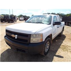2008 CHEVROLET SILVERADO PICKUP, VIN/SN:2GCEK13M881229501 - CREW CAB, GAS ENGINE, A/T, ODOMETER READ