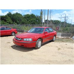 2005 CHEVROLET IMPALA VIN/SN:2G1WF52E359187142 - GAS ENGINE, A/T, ODOMETER READING 137,381 MILES
