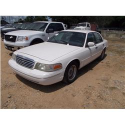 1999 FORD CROWN VICTORIA VIN/SN:2FAFP7415XX158736 - GAS ENGINE, A/T, ODOMETER READING 166,400 MILES