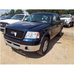 2006 FOR F150 PICKUP, VIN/SN:1FTPW12V16KD75940 - CREW CAB, GAS ENG, A/T, ODOMETER READING 160,144 MI