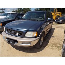 1998 FORD EXPEDITION VIN/SN:1FMRU17L8WLB92482 - GAS ENGINE, A/T, ODOMETER READING 231,335 MILES