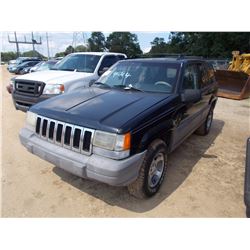 1997 JEEP GRAND CHEROKEE VIN/SN:1J4GZ58SXVC762873 - 4X4, GAS ENGINE, A/T, ODOMETER READING 142,636 M