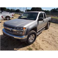 2004 CHEVROLET COLORADO PICKUP, VIN/SN:1GCDT196348112692 - EXTENDED CAB, GAS ENG, A/T, ODOMETER READ
