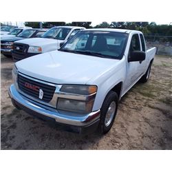 2004 GMC CANYON PICKUP, VIN/SN:1GTCS196248204391 - EXTENDED CAB, V6 GAS ENGINE, A/T, METER READING 3