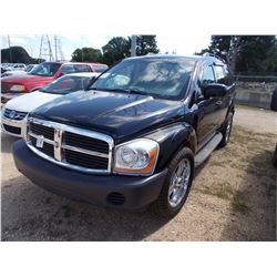 2005 DODGE DURANGO VIN/SN:1D4HB38N45F575207 - GAS ENGINE, A/T, ODOMETER READING 141,079 MILES