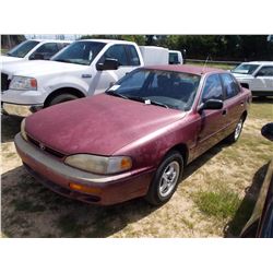 1996 TOYOTA CAMRY VIN/SN:JT2BG12KXT0351889 - GAS ENGINE, A/T, ODOMETER READING 124,592 MILES