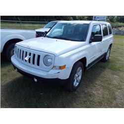 2013 JEEP PATRIOT VIN/SN:1J4NTGB2BD287387 - GAS ENGINE, A/T, ODOMETER READING 204,320 MILES