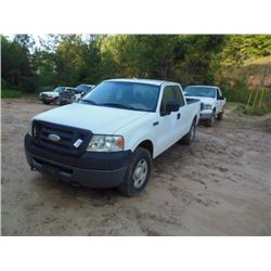 2007 FORD F150 XL PICKUP, VIN/SN:1FTRX14W47FA49006 - 4X4, EXT CAB, V8 GAS, A/T (COUNTY OWNED) (SOLD 