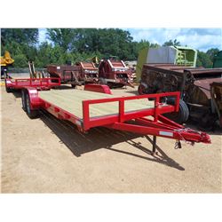 TAG TRAILER, VIN/SN:SL2BU2024HT000378 - 70' X 20', WOOD FLORR, 30" DOVETAIL, SLIDE IN RAMPS, ST205/7
