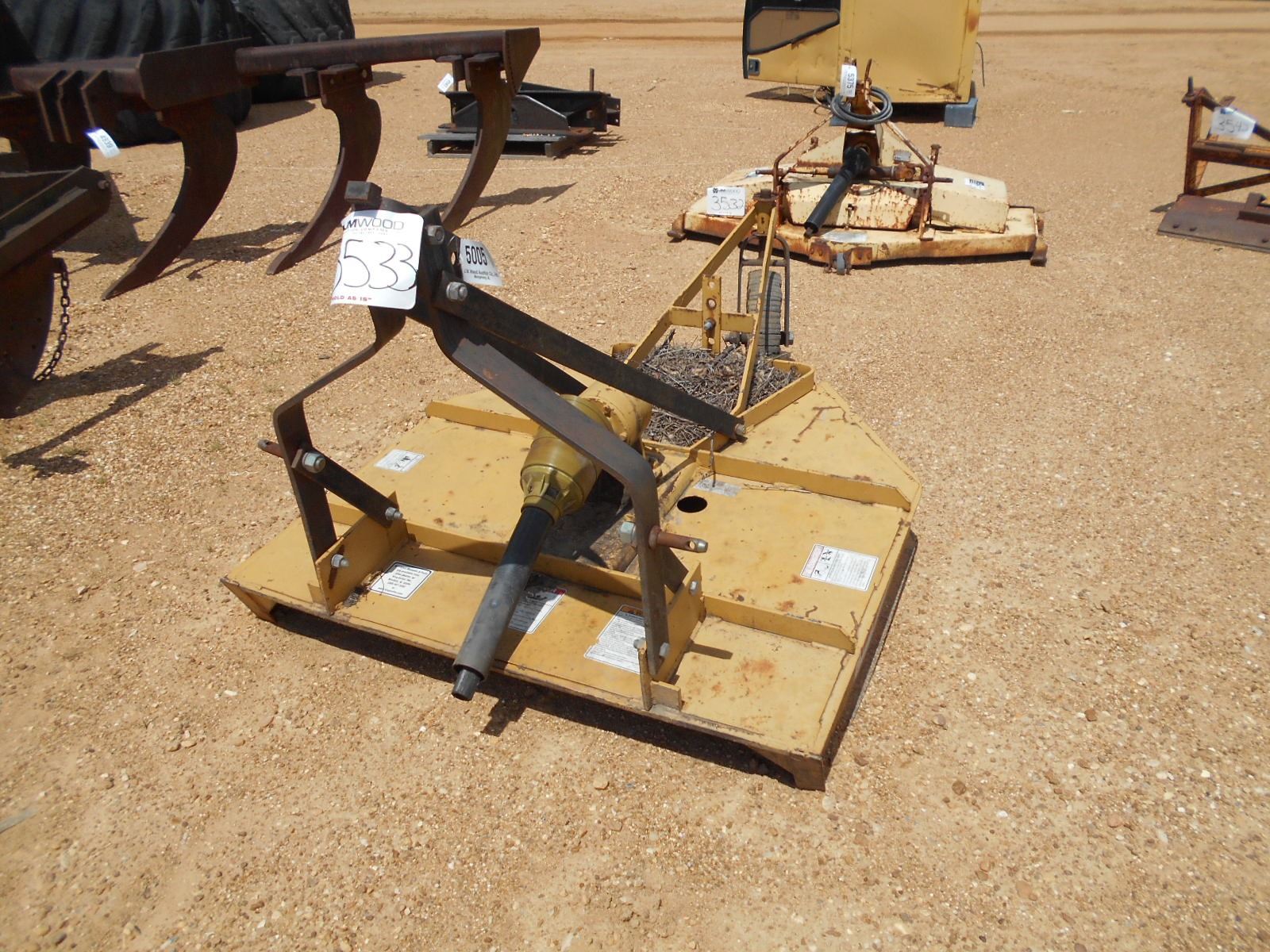 KING KUTTER, ROTARY CUTTER, 4' LENGTH, 3 PTH, PTO J.M. Wood Auction