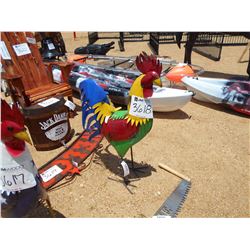 3' METAL ROOSTER