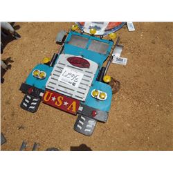 METAL PETERBILT, WALL HANGER ART