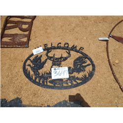 30' SPORTSMAN SCENE, METAL ART, PLASMA CUTOUT