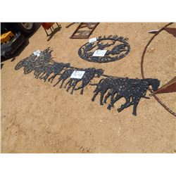 8' STAGE COACH, METAL ART, PLASMA CUTOUT