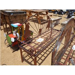 JOHN DEERE BENCH, METAL