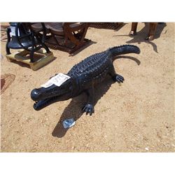 ALUMINUM ALIGATOR, LIFE SIZE