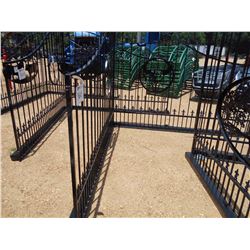 IRON GATE 16' SKULL SCENE W/POST