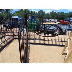 IRON GATE 16' DEER SCENE W/POST