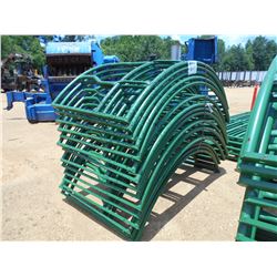 (5) ROUND HAY BALE FEEDERS