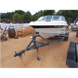 AQUATRON FIBERGLASS BOAT, VIN/SN:SAJ02898A101 - 18', MERCRUISER INBOARD, S/A, BOAT TRAILER, S/N 1S99