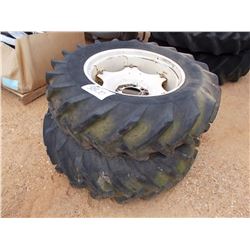 (2) 14.9/13-28 TIRES & RIMS