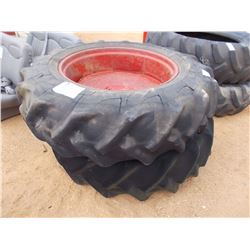 (2) 18.4-38 TIRES & RIMS