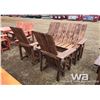 Image 2 : STAINED WOOD LAWN FURNITURE