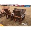 Image 2 : STAINED WOOD LAWN FURNITURE