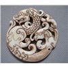 Image 1 : Old China Jade hand-carved Dragon & Phoenix Pendant