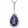 Image 1 : Natural Ocean Mystic & Diamond 5.14 carats Pendant