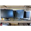 Image 1 : FOUR COMPUTER MONITORS