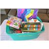 Image 1 : TOTE OF CRAFT SUPPLIES
