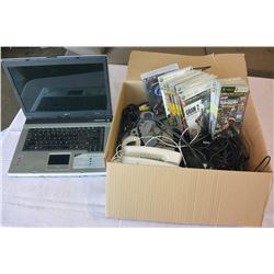 LOT OF VIDEO GAMES AND LAPTOP AND ELECTRONICS