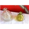 Image 1 : TWO VINTAGE BEEHIVE GLASS TRAPS