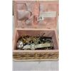 Image 1 : SEWING BASKET OF JEWELLRY