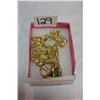 Image 1 : 14KT GOLD PLATED CHAIN AND MENS PRECIOUS STONE RING