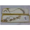 Image 1 : TWO RHINESTONE CHOKERS AND EARRINGS