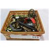 Image 1 : BASKET OF ESTATE WATCHES AND CUFFLINKS ETC