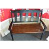 Image 1 : PAINTED WOOD BENCH