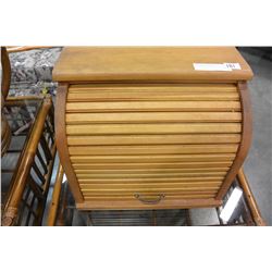 LARGE WOOD BREAD BOX